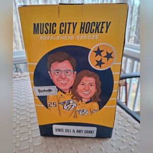 NEW Nashville Predators Bobble Head Vince Gill And Amy Grant 2025